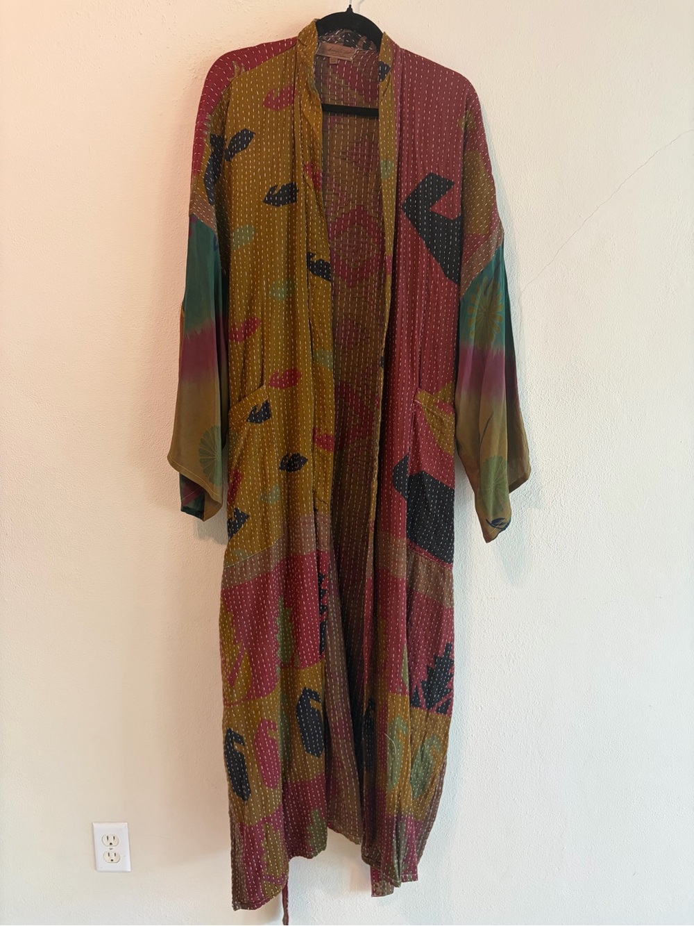 Maxi Length Kantha Bae Kimono Robe